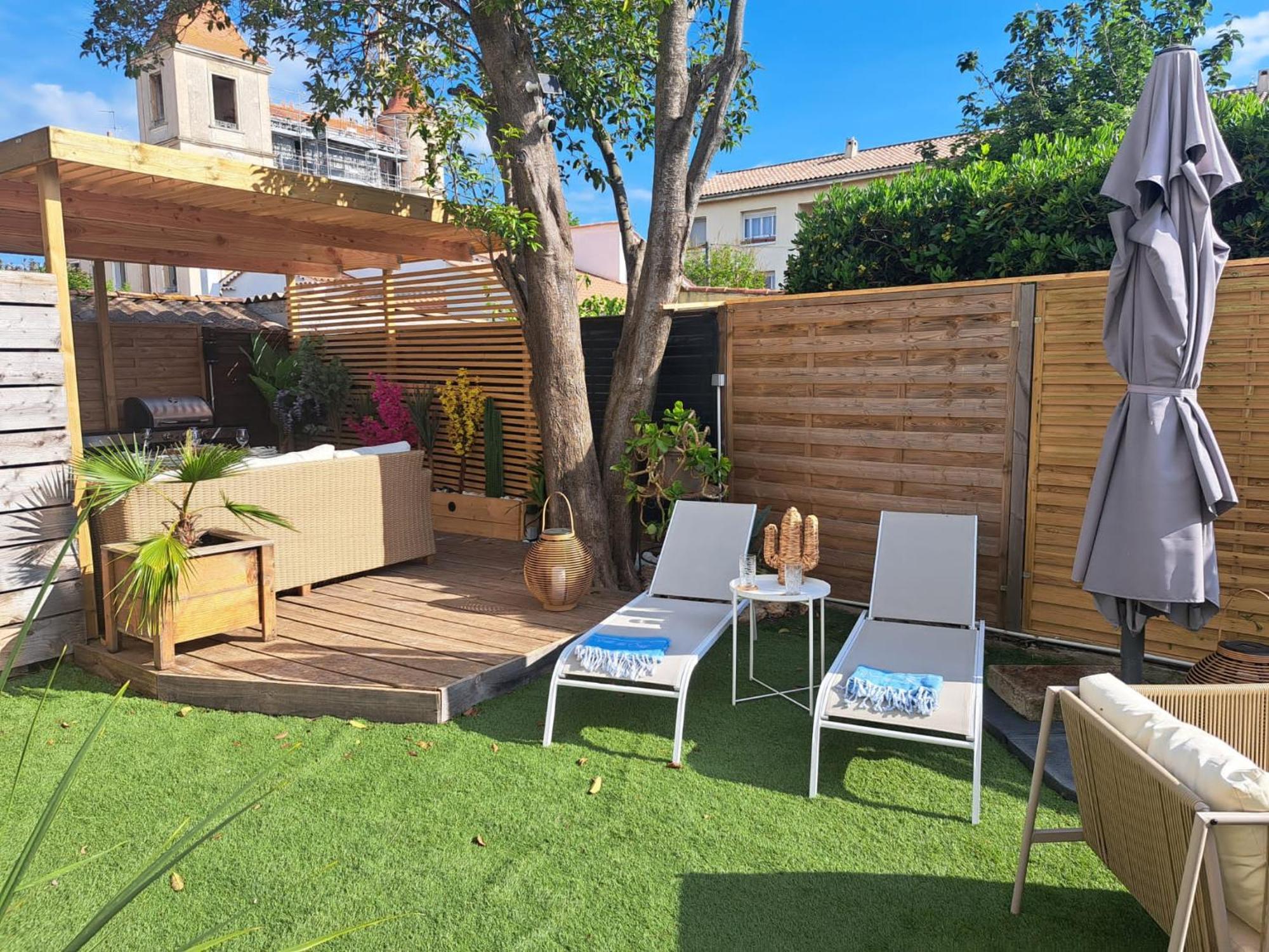 Magnifique Appartement 2 Chambres Avec 50 M2 De Jardin Privatif Ла-Кро Екстер'єр фото